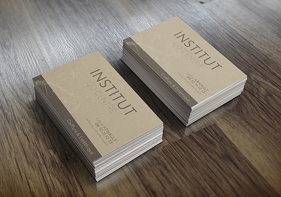 Cartes de visite pour l'Institut du Centre