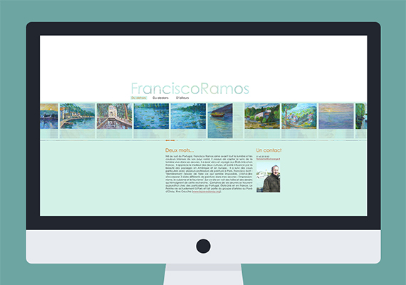 Site Internet Vitrine pour l'artiste peintre Francisco Ramos
